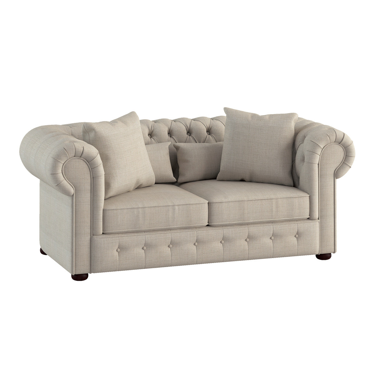 Savonburg Neutral Fabric Loveseat