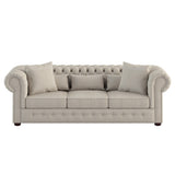 Savonburg Neutral Fabric Sofa