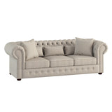 Savonburg Neutral Fabric Sofa
