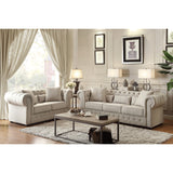 Savonburg Neutral Fabric Loveseat