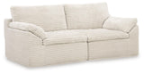 Fannin Ivory Chenille Left-Arm/Right-Arm Facing Corner Chair