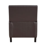 Berenson Dark Brown Modern Transitional Solid Wood And Plywood Faux Leather Recliners - Ella Furniture