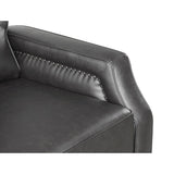 Berenson Gray Transitional Solid Wood And Plywood Chenille Faux Leather Recliners - Ella Furniture