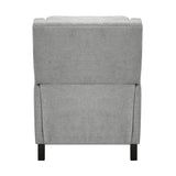 Banks Gray Contemporary Solid Wood And Plywood Textured Fabric Upholstery Recliners - Ella Furniture