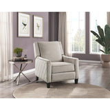 Banks Sand Contemporary Solid Wood And Plywood Textured Fabric Upholstery Recliners - Ella Furniture