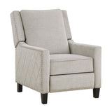 Banks Sand Contemporary Solid Wood And Plywood Textured Fabric Upholstery Recliners - Ella Furniture