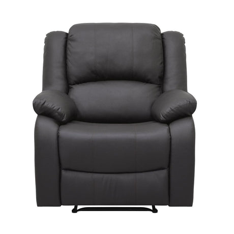 Fairview Dark Brown Transitional Solid Wood And Plywood Polished Microfiber Fabric Recliners - Ella Furniture