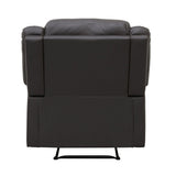 Fairview Dark Brown Transitional Solid Wood And Plywood Polished Microfiber Fabric Recliners - Ella Furniture