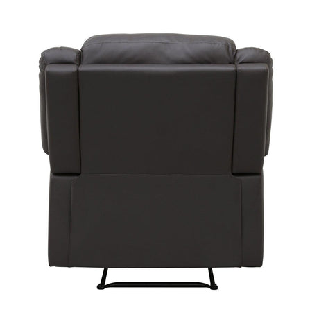 Fairview Dark Brown Transitional Solid Wood And Plywood Polished Microfiber Fabric Recliners - Ella Furniture