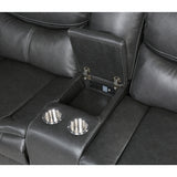 Fargo Dark Gray 3-Piece Power Reclining Sectional with Right Console