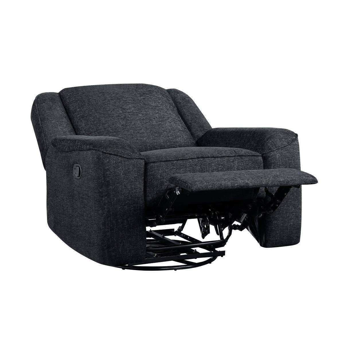 Monterey Dark Hue Swivel Reclining Chair