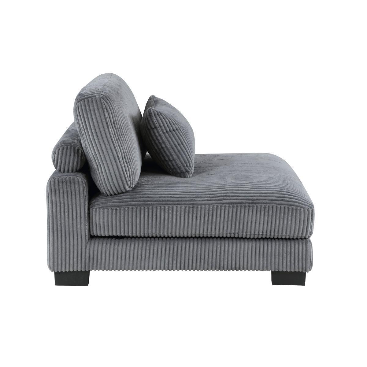 Traverse Gray Cordugoy Fabric Sectional