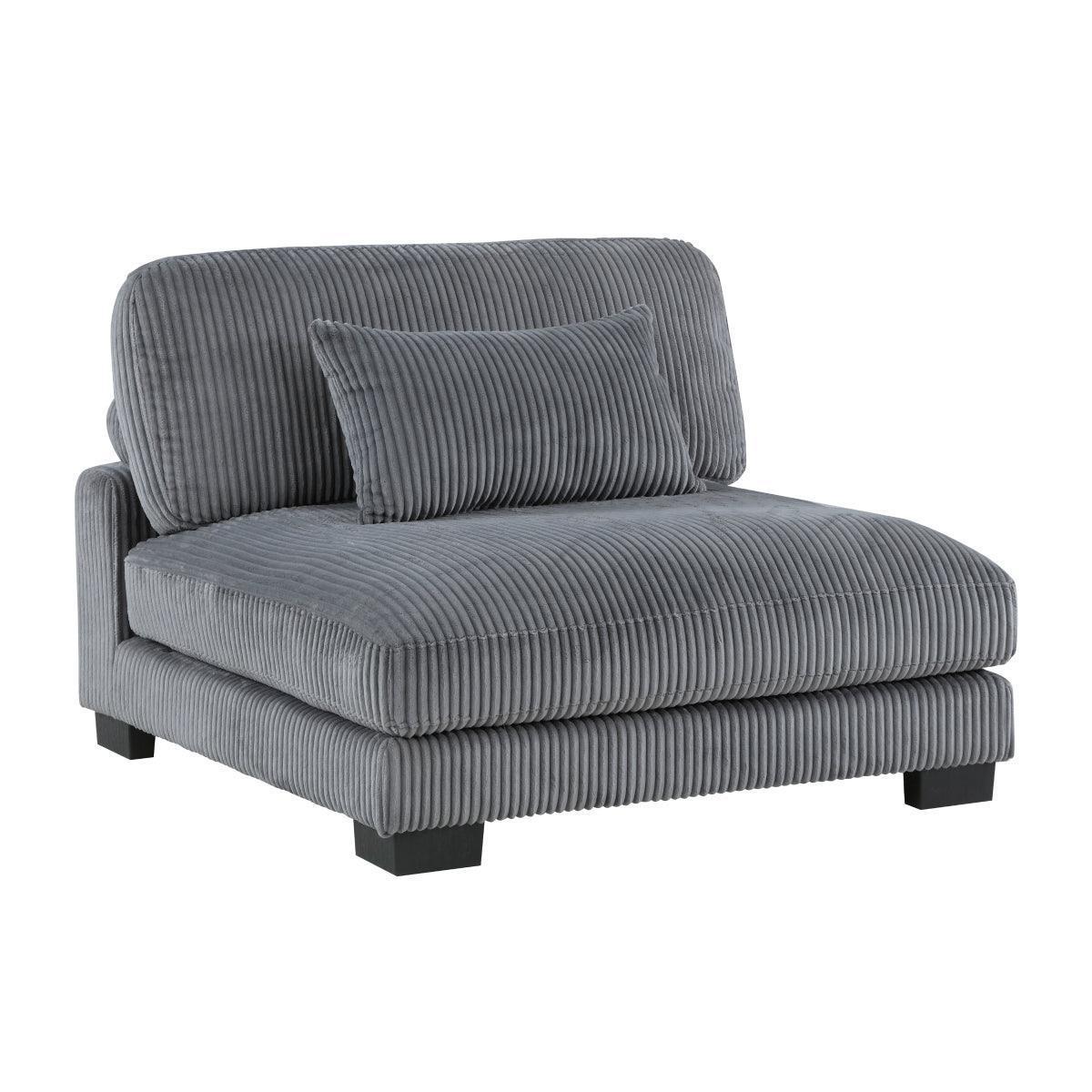 Traverse Gray Cordugoy Fabric Sectional