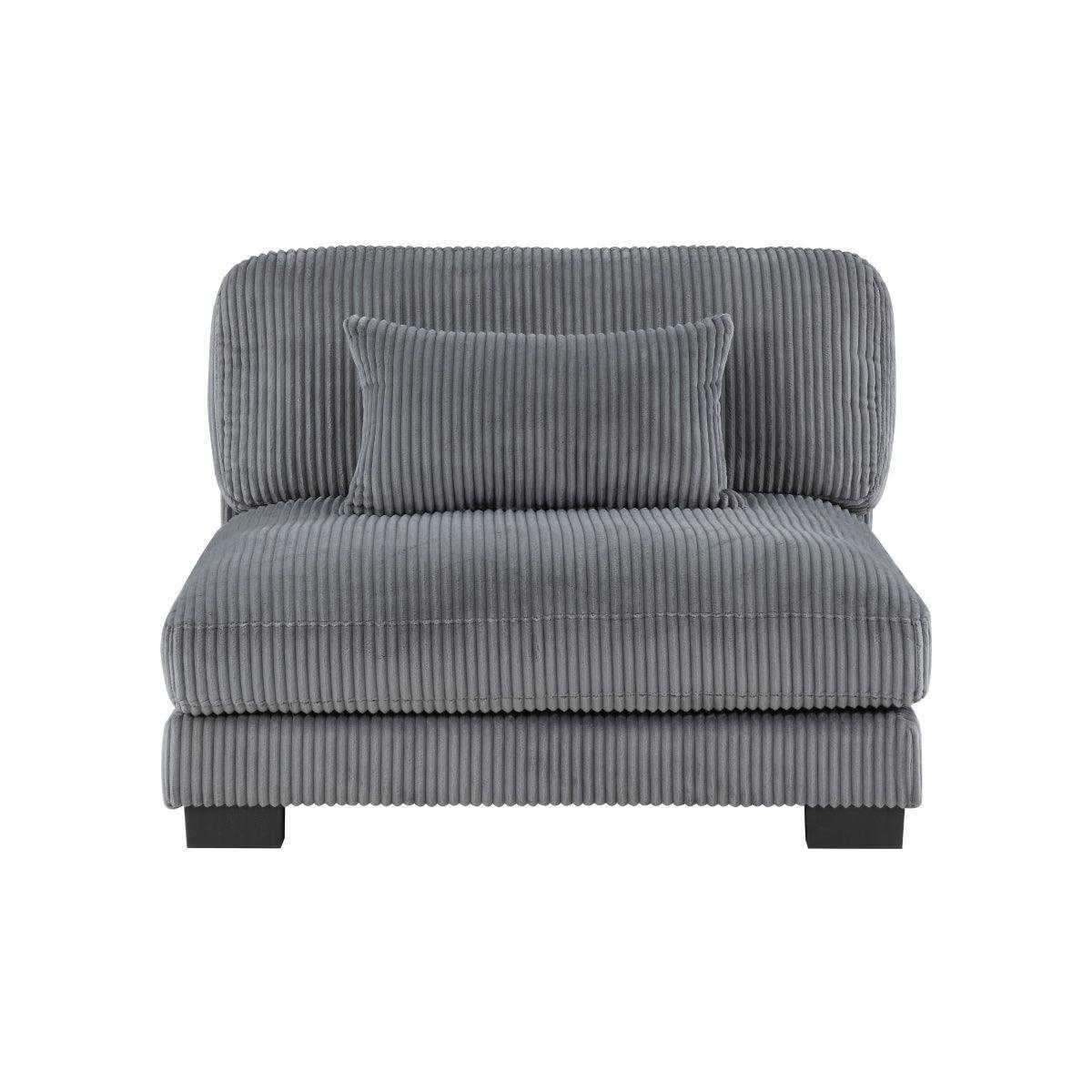 Traverse Gray Cordugoy Fabric Sectional