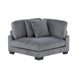 Traverse Gray Cordugoy Fabric Sectional