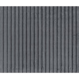 Traverse Gray Cordugoy Fabric Ottoman