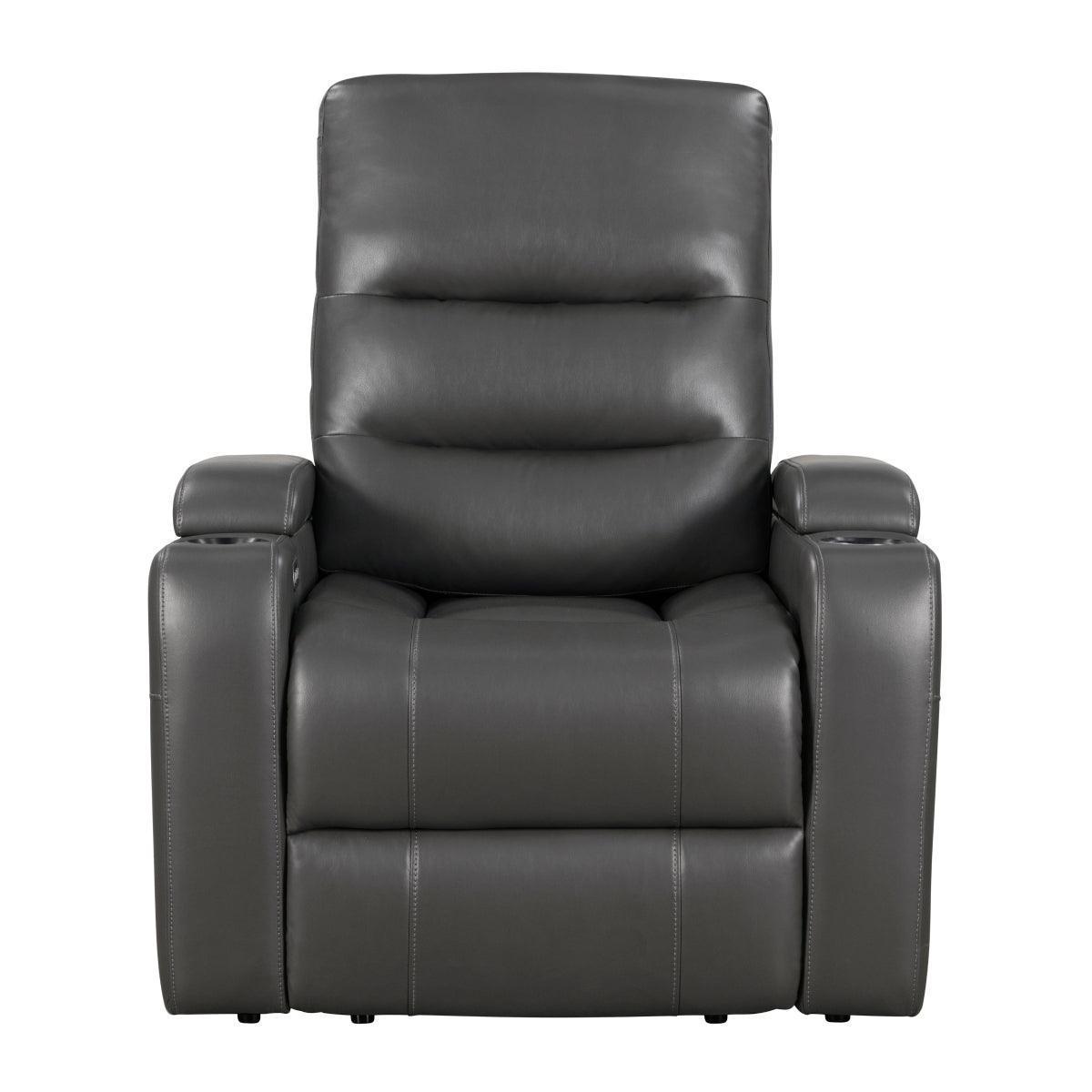 Brockton Dark Gray Power Recliner