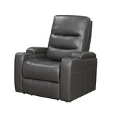 Brockton Dark Gray Power Recliner