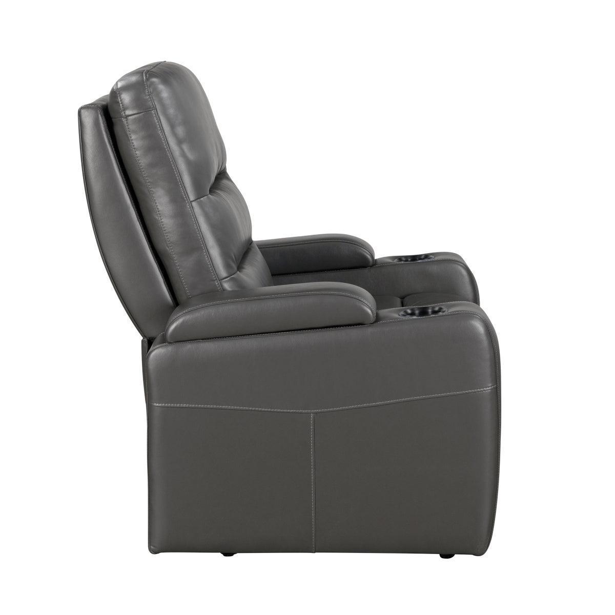 Brockton Dark Gray Power Recliner
