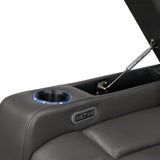 Brockton Dark Gray Power Recliner