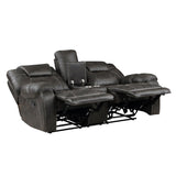 Gainesville Choclate Hued Reclining Loveseat