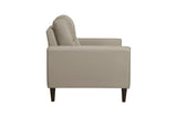 Lewes Latte Leather Living Room Set
