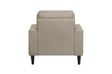 Lewes Latte Leather Living Room Set