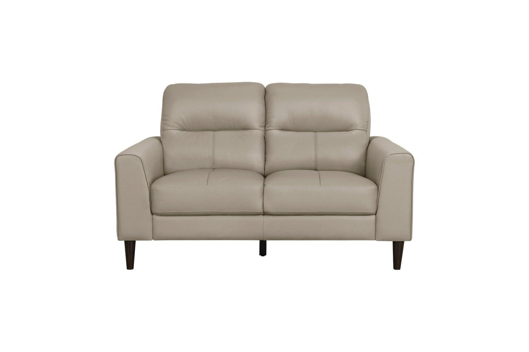 Lewes Latte Leather Living Room Set