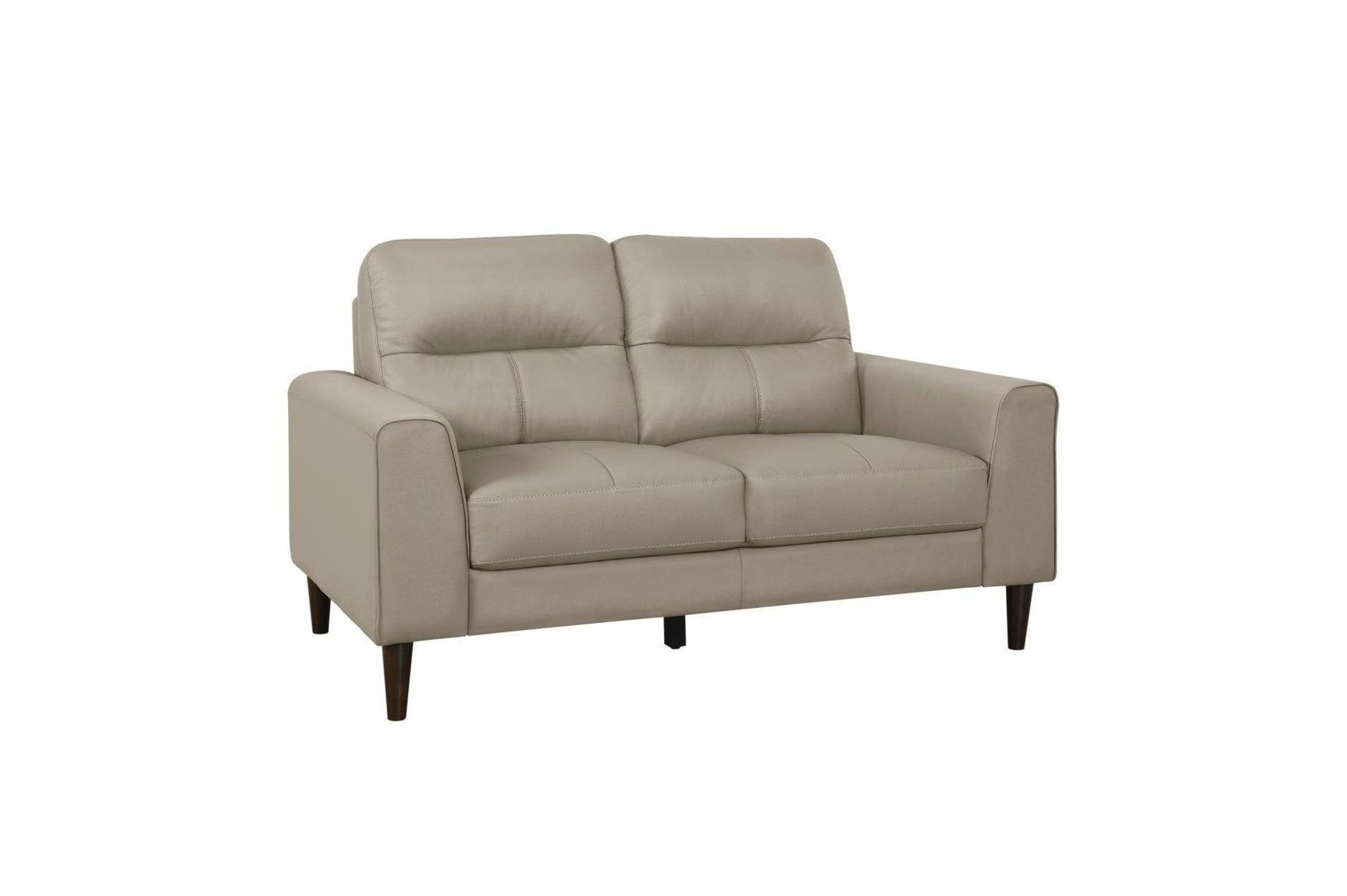Lewes Latte Leather Living Room Set