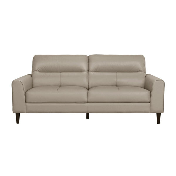 Lewes Latte Leather Sofa