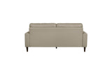 Lewes Latte Leather Living Room Set