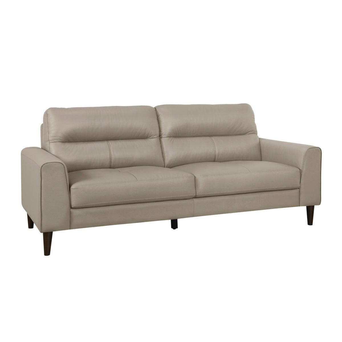 Lewes Latte Leather Sofa