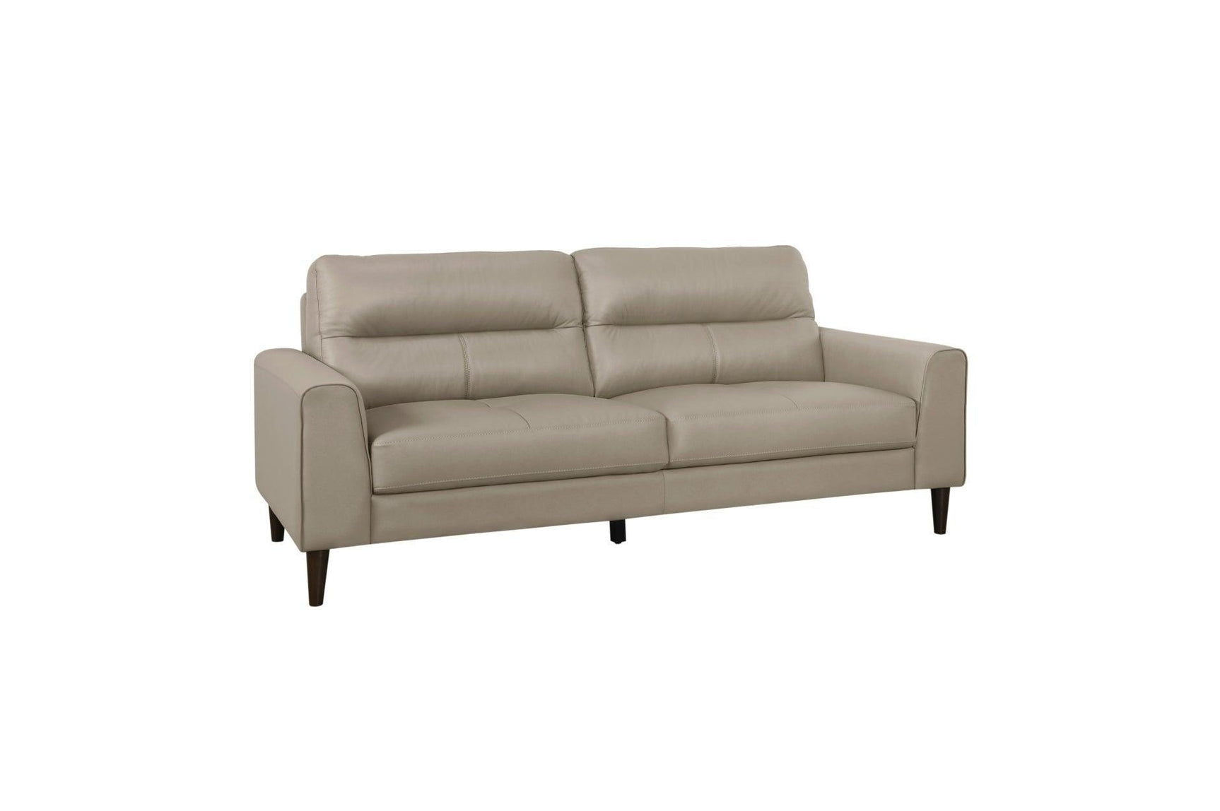 Lewes Latte Leather Living Room Set
