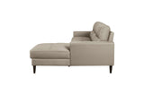 Lewes Latte Leather Sectional