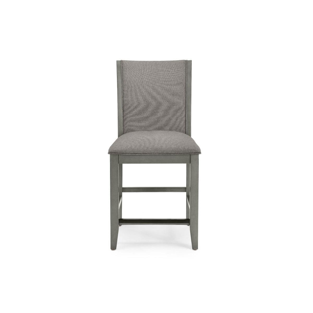 Bellatrix Gray Round Counter Height Chair