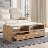Dovander White/Natural Coffee Table — product image 8