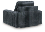 HamlinBay Gunmetal Chenille Power Gliding Chaise view 5