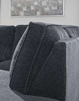 Altari Slate Chenille 2-Piece Sleeper Sectional With Chaise 87213S4 - Ella Furniture