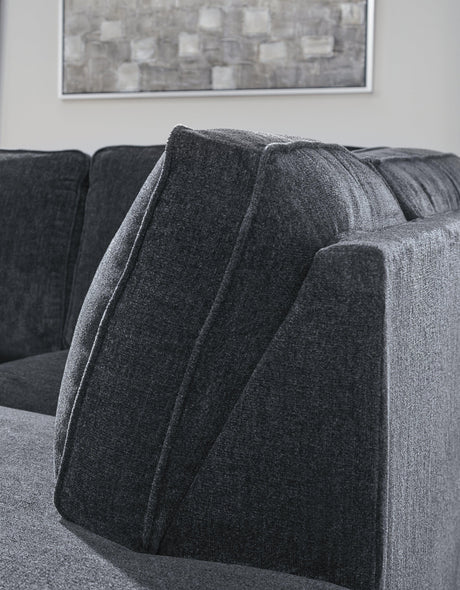Altari Slate Chenille 2-Piece Sectional With Chaise - Ella Furniture