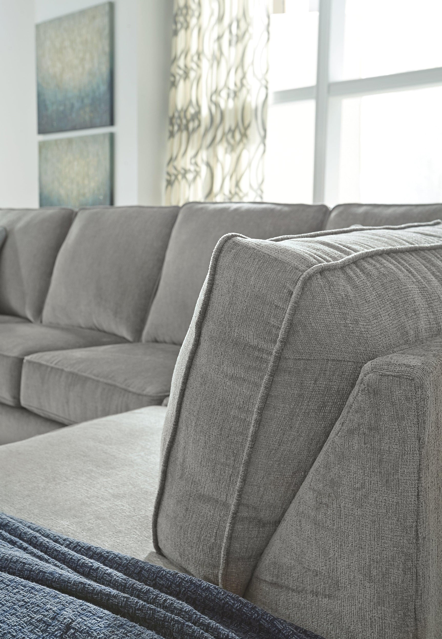 Altari Alloy Chenille 2-Piece Sleeper Sectional With Chaise - Ella Furniture