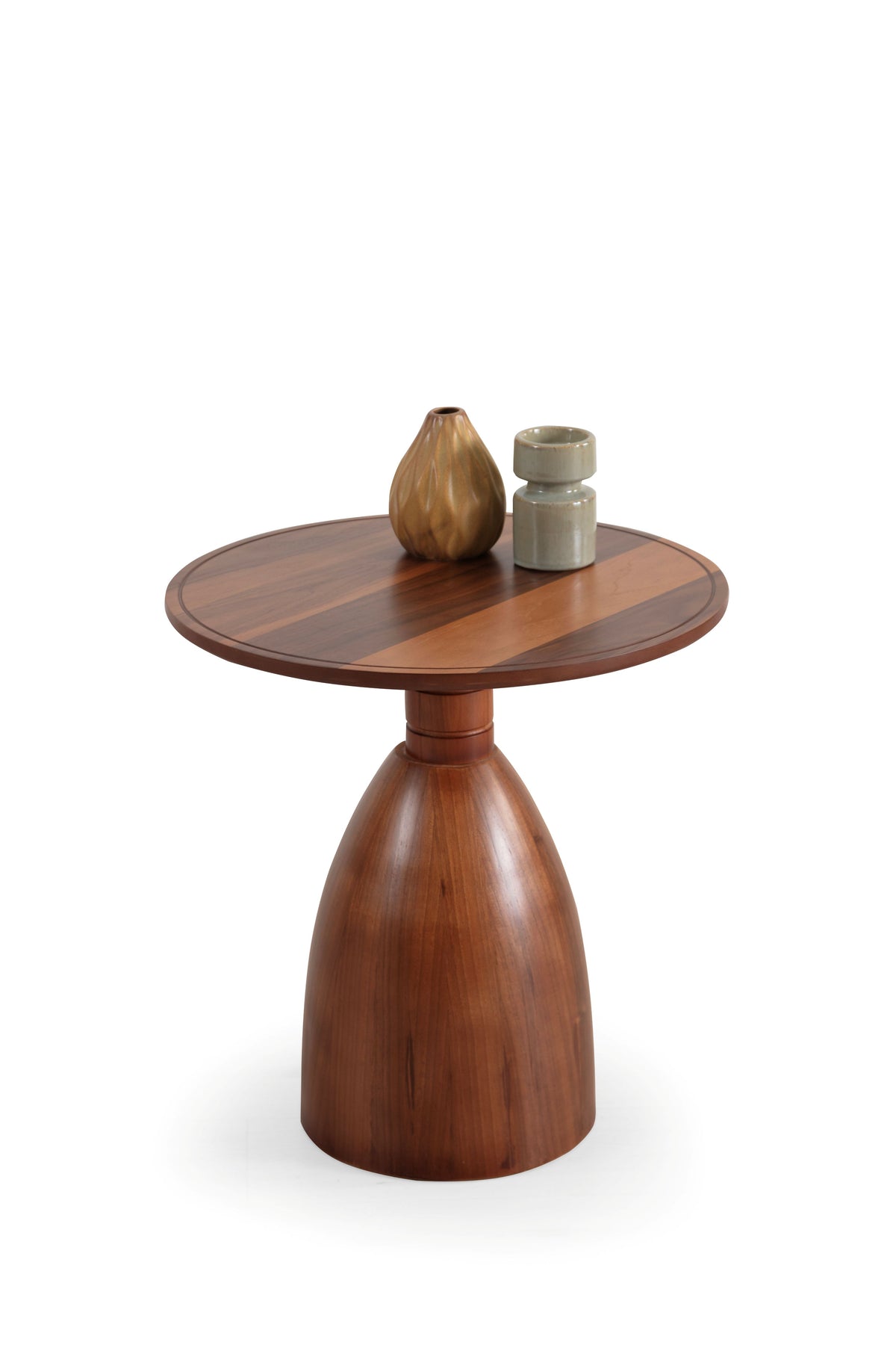 Pomela Walnut 2-Piece Coffee Table Set