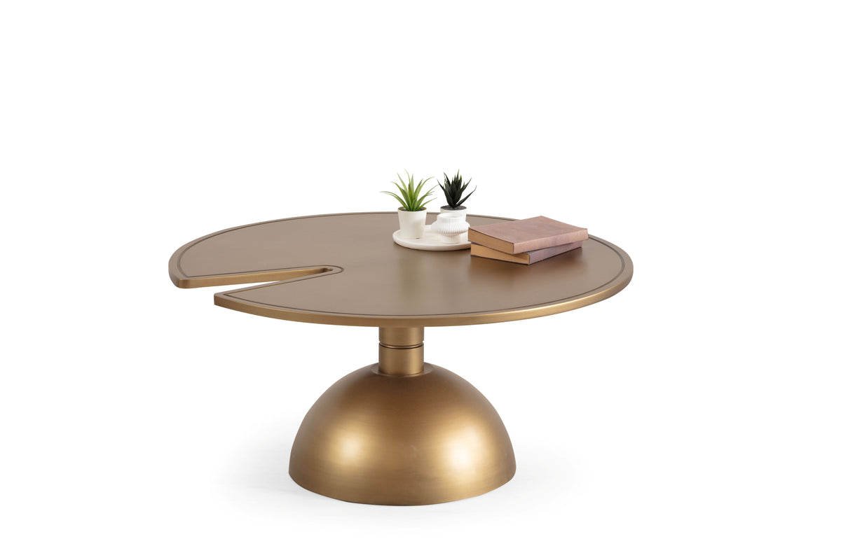 Pomela Gold 2-Piece Coffee Table Set