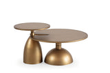 Pomela Gold 2-Piece Coffee Table Set