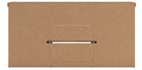 Garistyn Brown 73" TV Stand — back view