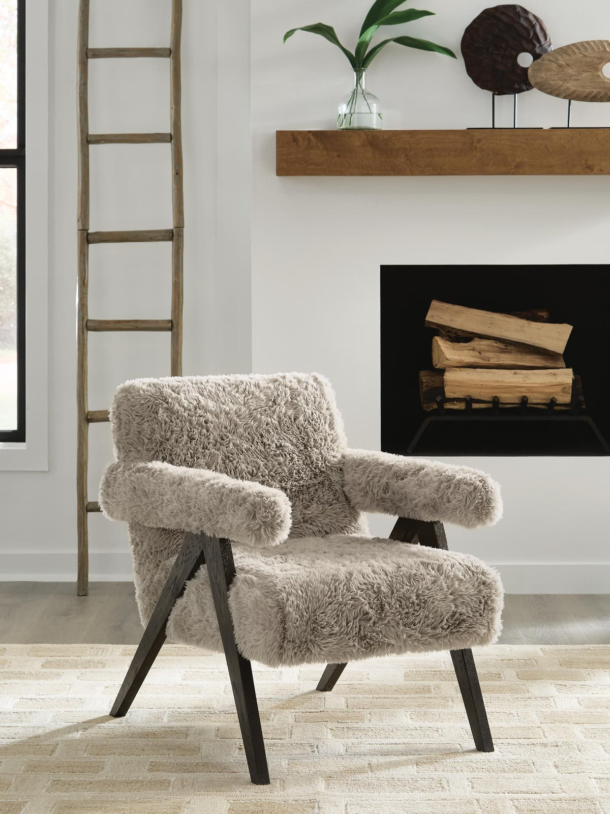 Goda Mocha Accent Chair — product view
