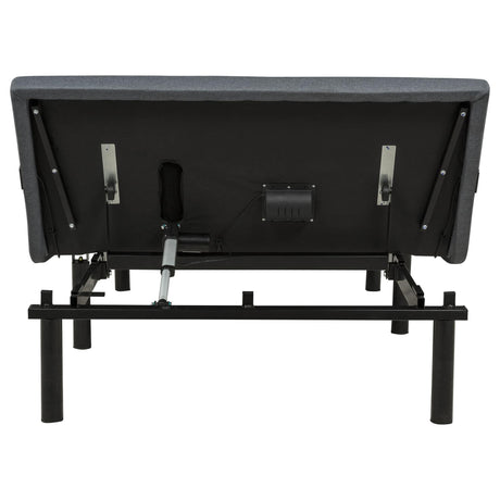 Weston Full Dual-Motor Massage Adjustable Bed Base in Black and Grey — product image 9