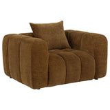 Lazaro 3-piece Fabric Upholstered Wide Channel Sofa Set Bronze — product image 11