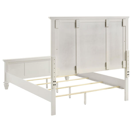 Sandy Beach White Queen Panel Bed Bedroom Set with Dresser, Mirror, NightStand, and Chest — product image 21