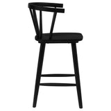 Jeffries 2-Piece Curved Spindle-Back Counter Chair Set Black — product image 9