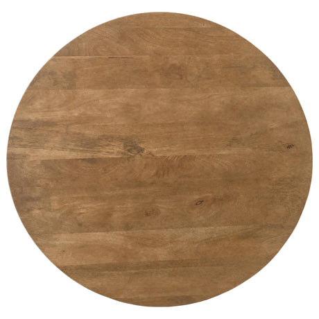 Coffey Round Mango Wood Coffee Table Light Brown — product image 3